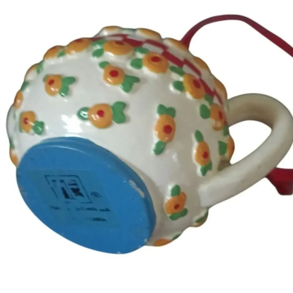 Mary Engelbreit Winter Book w/ Teapot Christmas Ornament Holiday Gift Set